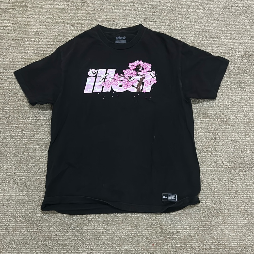 ILLEST BLACK T SHIRT PINK TREE